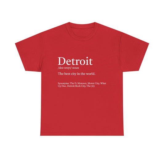 Definition of Detroit Unisex Tee - Define Your Style and Represent Motor City
