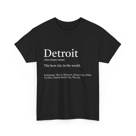 Definition of Detroit Unisex Tee - Define Your Style and Represent Motor City